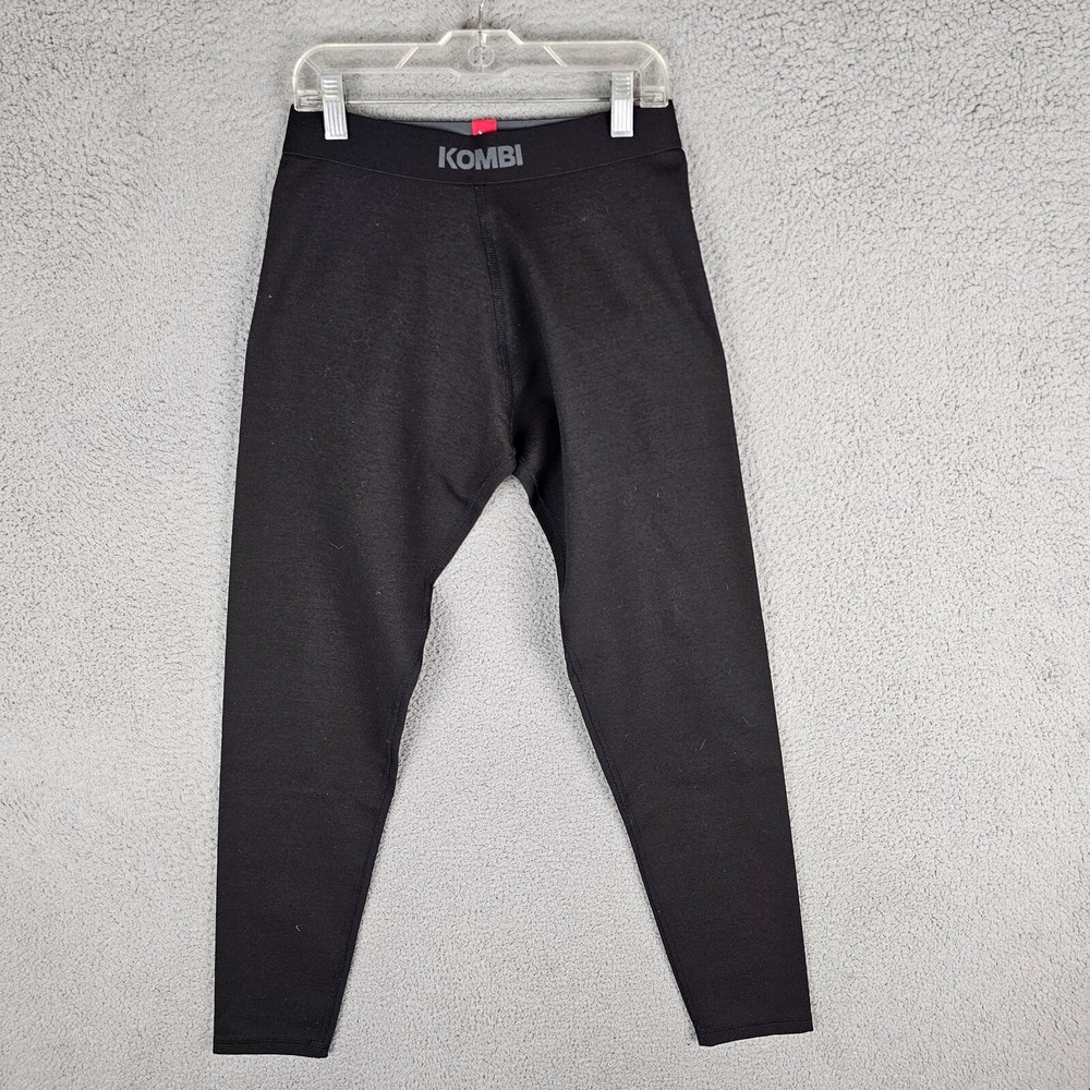 Kombi Base Layer Pant Women S Black Wool Blend Thermal Ski Leggings